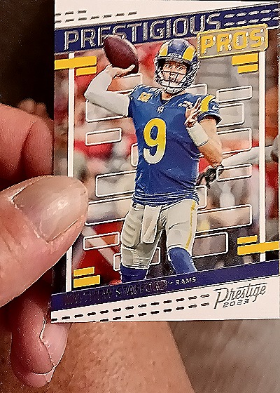 2023 Panini Prestige #PP-16 Prestigious Pros Matthew Stafford — front