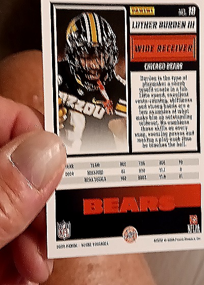 2025 Panini Score A Treat #18 Luther Burden III Rookie — back