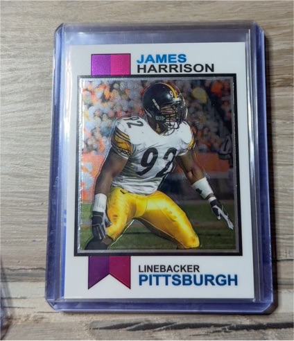 2023 Topps Composite 1973 Topps Football Chrome #1973-22 James Harrison — front