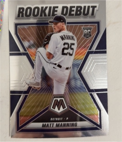 2022 Panini Mosaic Rookie Debut #RD-14 Matt Manning — front