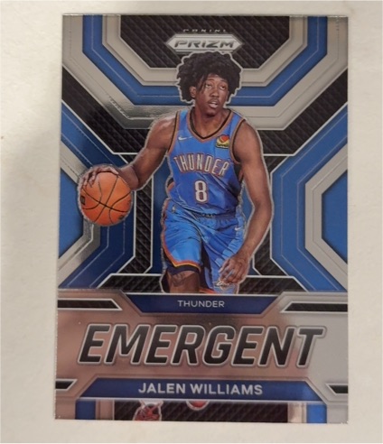 2022-23 Panini Prizm #12 Jalen Williams Emergent — front