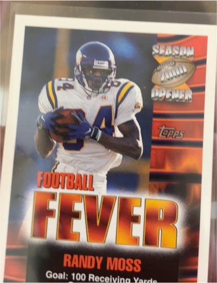 2000 Topps Season Opener Football Fever #NNO Randy Moss — front