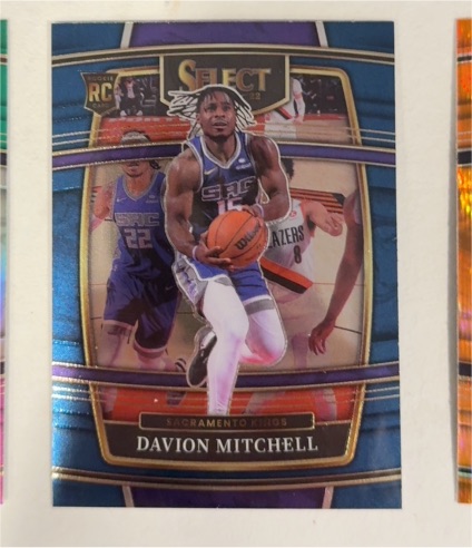 2021-22 Panini Select Concourse Blue #23 Davion Mitchell — front