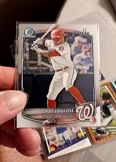 2025 Bowman Chrome #BCP-120 Caleb Lomavita — front