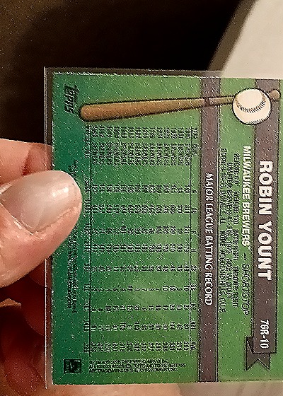 2025 Topps Heritage #76R-10 Robin Yount — back