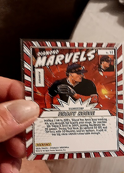 2025 Donruss Diamond Marvels #12 Brady House — back