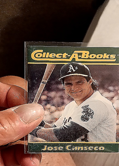 1990 Collect-A-Books #25 Jose Canseco — front