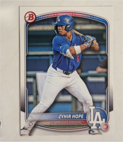 2025 Bowman #BP-2 Zyhir Hope — front