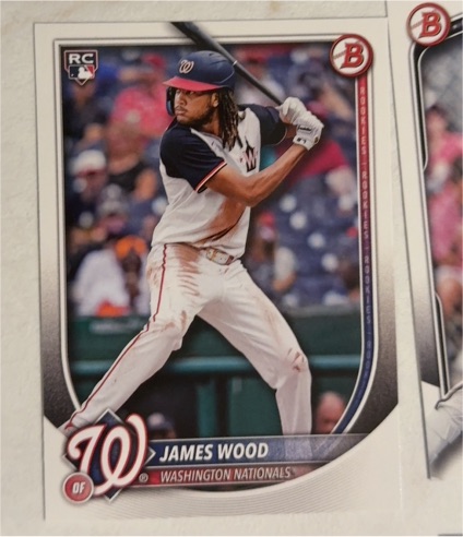 2025 Bowman #29 James Wood RC Washington Nationals — front