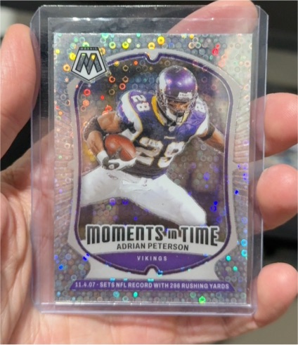 2024 Panini Mosaic Moments in Time #3 Adrian Peterson — front