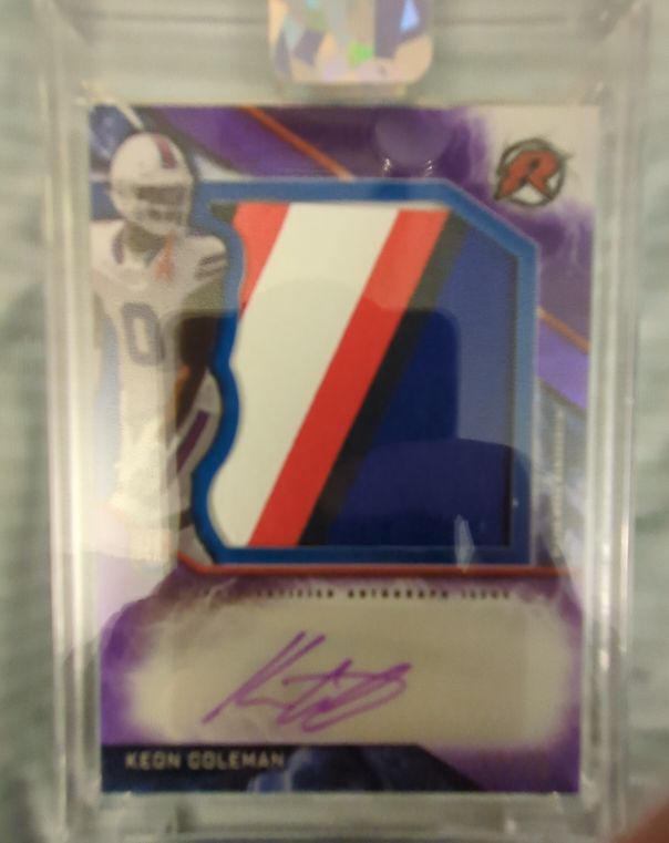 2025 Topps Resurgence #RPA-KC Keon Coleman Rookie Patch Autograph — front