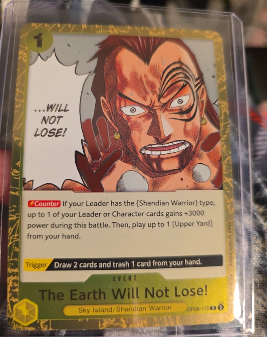 2024 One Piece Card Game Two Legends #OP08-115 The Earth Will Not Lose! — front