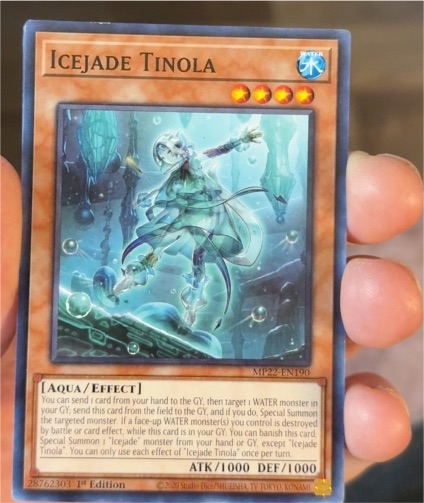 2020 Yu-Gi-Oh! MP22-EN190 Icejade Tinola — front