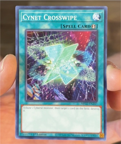2022 Yu-Gi-Oh! MP22-EN247 Cynet Crosswipe — front