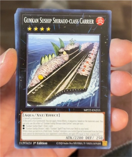 Yu-Gi-Oh! 2022 MP22-EN215 Gunkan Suship Shirauo-class Carrier — front
