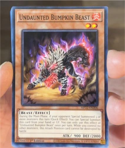 2022 Yu-Gi-Oh! MP22-EN206 Undaunted Bumpkin Beast — front