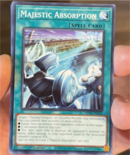 2022 Yu-Gi-Oh! MP22-EN153 Majestic Absorption — front