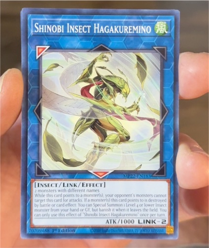 Yu-Gi-Oh! 2022 MP22-EN183 Shinobi Insect Hagakuremino — front