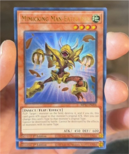 2022 Yu-Gi-Oh! MP22-EN204 Mimicking Man-Eater Bug — front