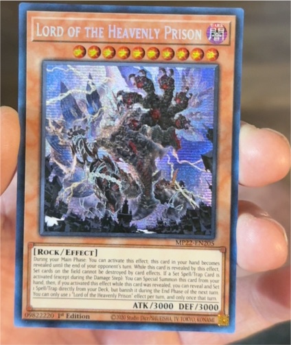 Yu-Gi-Oh! MP22-EN205 Lord of the Heavenly Prison — front