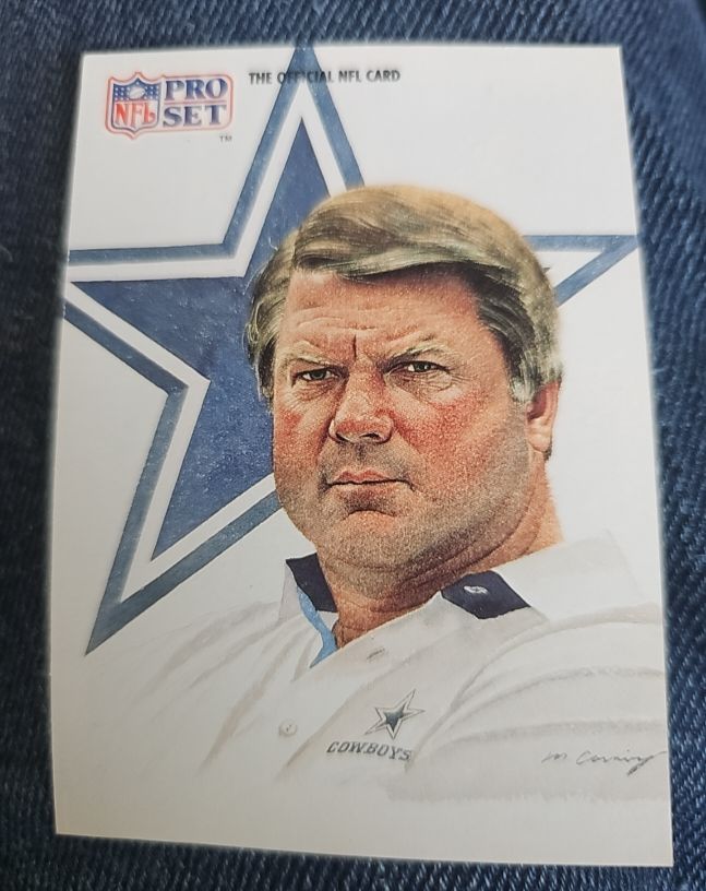 1991 Pro Set #405 Jimmy Johnson Dallas Cowboys — front