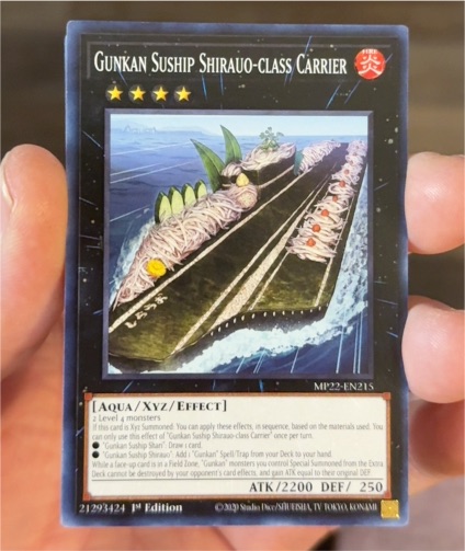 2022 Yu-Gi-Oh! MP22-EN215 Gunkan Suship Shirauo-class Carrier — front