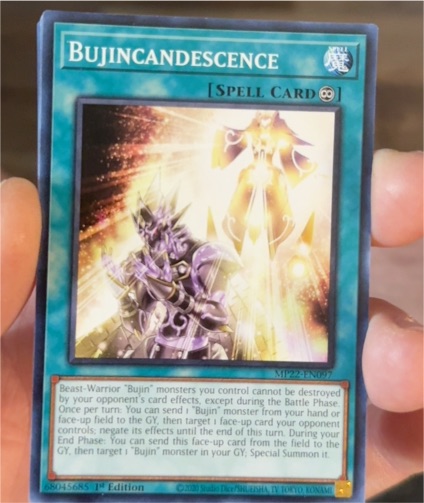 2020 Yu-Gi-Oh! MP22-EN047 Bujincandescence — front