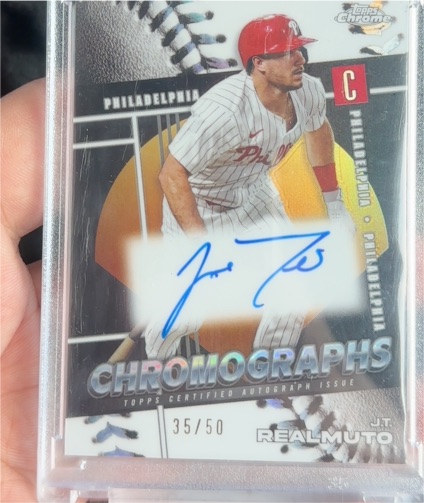 2025 Topps Chrome Chromographs #CHR-JTR J.T. Realmuto — front