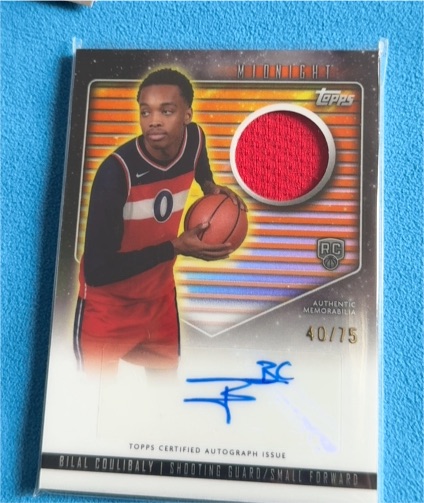 2023-24 Topps Midnight #RJA-BC Bilal Coulibaly Rookie Patch Auto — front