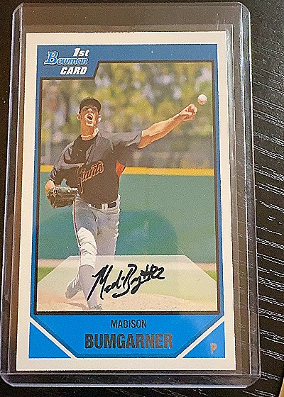 2007 Bowman Draft Picks & Prospects #BDPP61 Madison Bumgarner — front