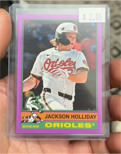 2025 Topps Heritage #329 Jackson Holliday — front