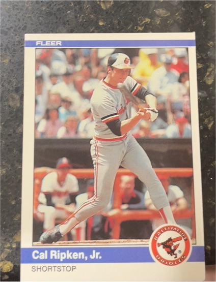 1984 Fleer #17 Cal Ripken, Jr. — front