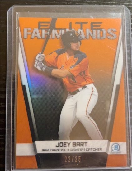2019 Bowman Chrome Elite Farmhands #EF-JB Joey Bart — front
