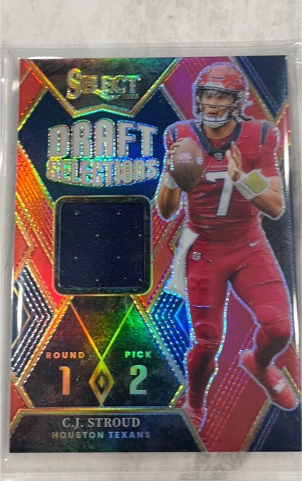 2023 Panini Select #DAM-CST C.J. Stroud Draft Selections Patch — front