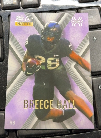 2022 Wild Card Matte X-Plode #MXP-4 Breece Hall — front