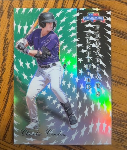 2025 Panini Crusade #24 Charlie Condon Certified Prospects — front