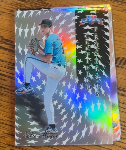2025 Panini Crusade Certified Prospects #4 Noble Meyer — front