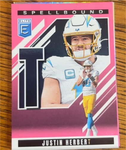 2025 Panini Donruss Elite #40 Justin Herbert Spellbound T — front