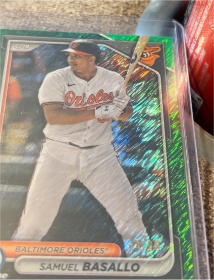 2024 Bowman Chrome #BCP-232 Samuel Basallo — front