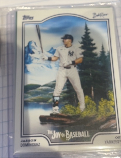 2025 Topps x Bob Ross Joy of Baseball #30 Jasson Dominguez — front