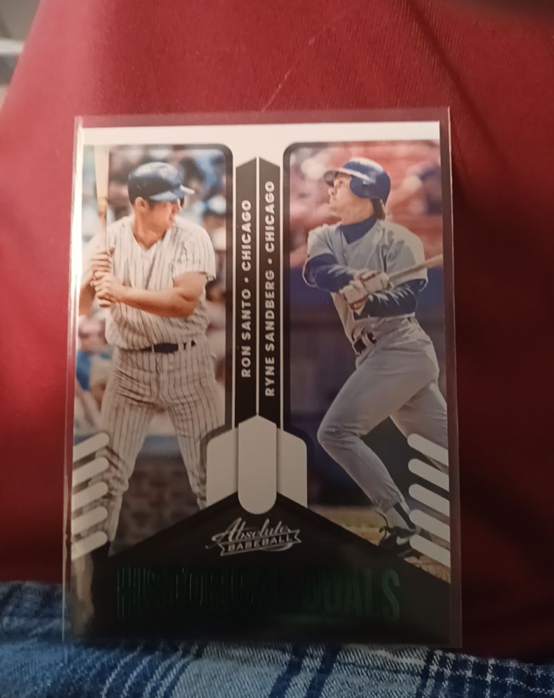 2022 Panini Absolute #HD-RR Ron Santo / Ryne Sandberg Historical Duals Retail — front