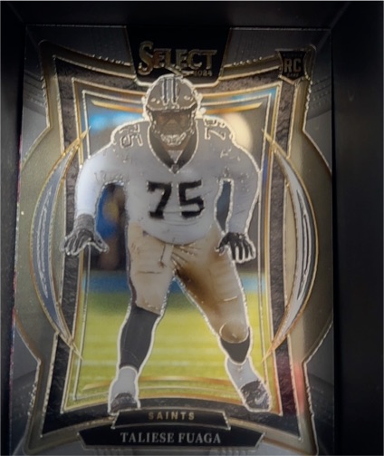 2024 Panini Select Silver Prizm Die Cut #56 Taliese Fuaga — front