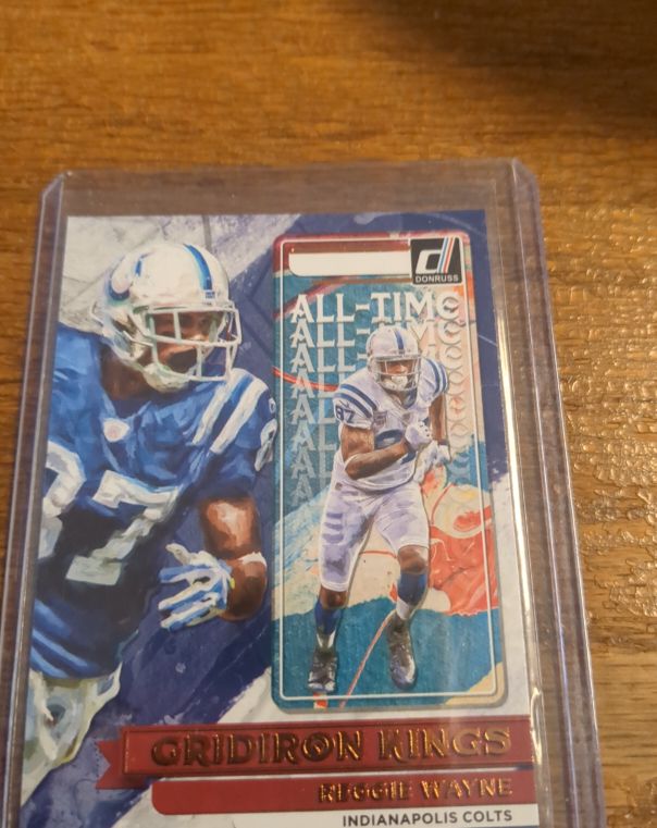 2022 Donruss All-Time Gridiron Kings #AT-3 Reggie Wayne — front