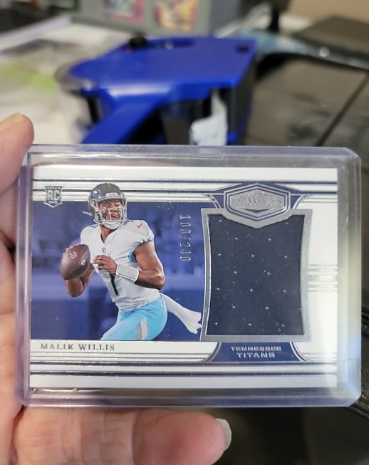 2022 Panini Chronicles Plates & Patches #PP-MW Malik Willis — front