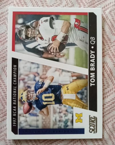 2021 Panini Score #CC9 Tom Brady Collegiate Champions — front