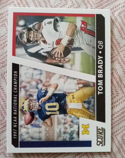 2021 Panini Score Collegiate Champions #CC9 Tom Brady — front
