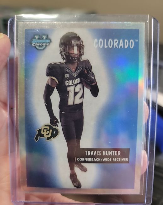 2023 Bowman University Chrome 1955 Bowman #55BF-10 Travis Hunter — front