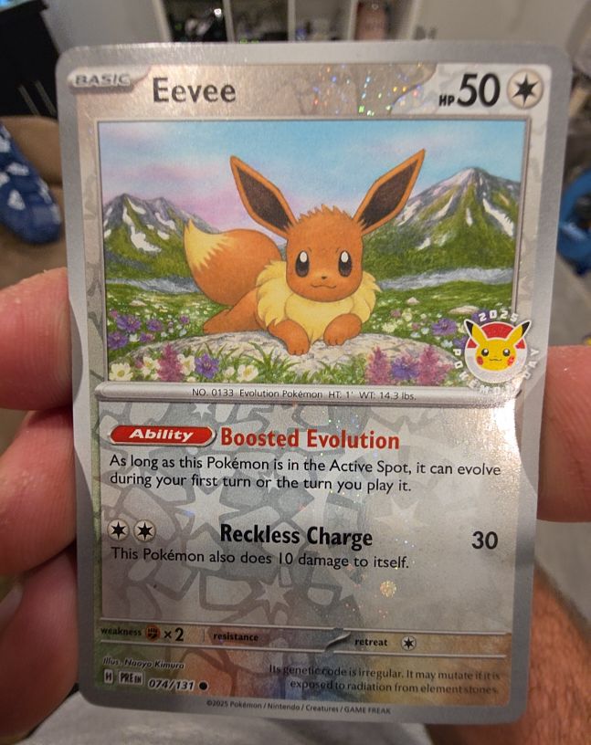 2025 Pokemon Day Promo #074 Eevee — front