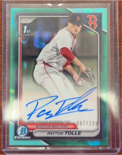 2024 Bowman Draft Chrome #CPA-PT Payton Tolle — front