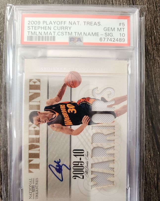 2009 Playoff National Treasures #5 Stephen Curry — front